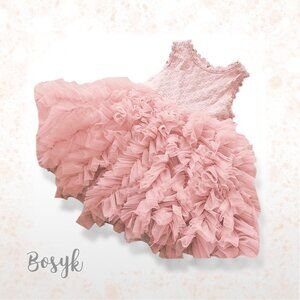 Gaudy Dress - Powder Pink - Dress for Girls - Elegant Dress for Girls - Dresses